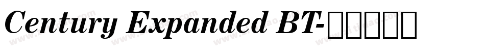 Century Expanded BT字体转换